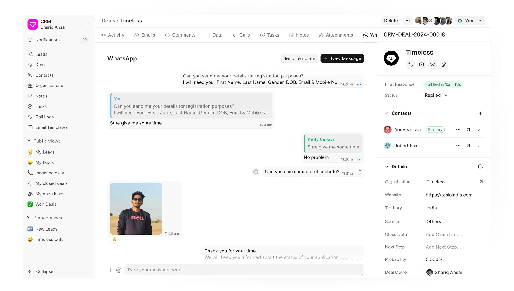 WhatsApp Integration